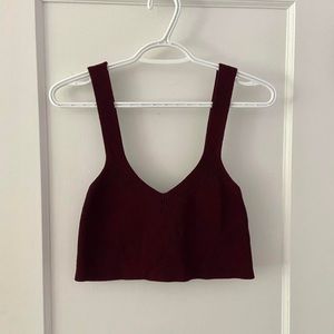 Knit crop top - Mony aritzia